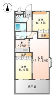 コンフォース大開の間取り画像