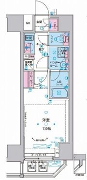 ジェノヴィア麻布十番グリーンヴェールの間取り画像
