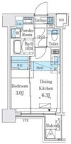 リビオメゾン新大橋の間取り画像