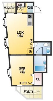 プレジール中嶋の間取り画像
