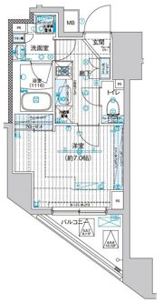 ブライズ東日本橋の間取り画像