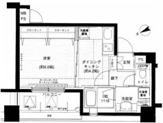 メインステージ上野の間取り画像