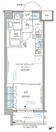 パークアクシス文京本郷の間取り画像