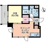 グローリオシェルト新宿山吹町の間取り画像
