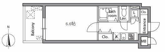 レジディア神楽坂の間取り画像