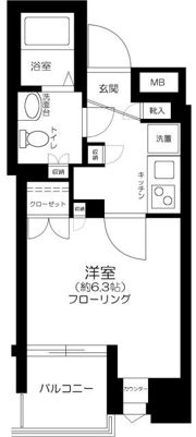 グランスイート月島リエールの間取り画像