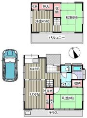 行田市長野K貸家の間取り画像