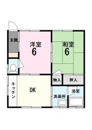 コーポ山崎の間取り画像