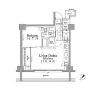 ONE ROOF FLAT TSUKISHIMAの間取り画像