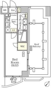 アジールコート門前仲町の間取り画像