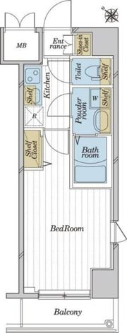 ガラ・シティ日本橋茅場町の間取り画像