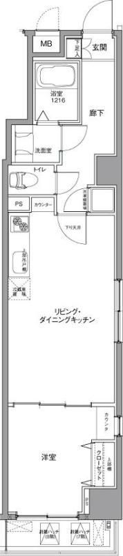 ROMEC勝どきの間取り画像