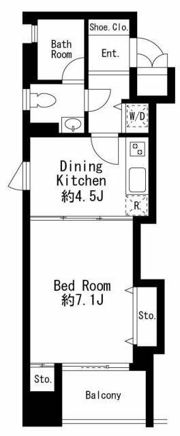 プライムアーバン日本橋茅場町の間取り画像