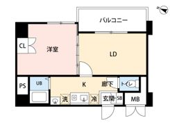 エスコート代田橋の間取り画像
