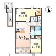 アンソレイユの間取り画像