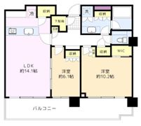 HARUMI FLAG PARK VILLAGE T棟の間取り画像