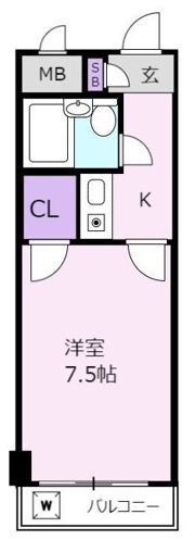 カオパレスNo.18の間取り画像