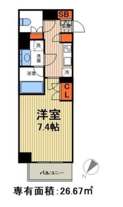 S-RESIDENCE月島の間取り画像