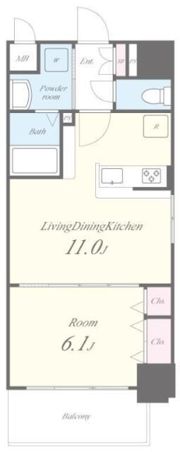 ランエージ新御徒町の間取り画像