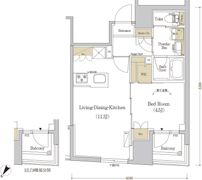 アーバネックス日本橋水天宮の間取り画像