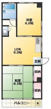 真砂マンション(マサゴマンション)の間取り画像