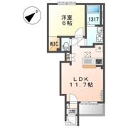 高砂町木曽町新築アパートの間取り画像