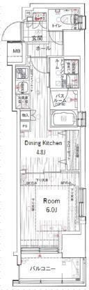 エステムプラザ芝公園の間取り画像