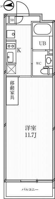 ルクレ高田馬場の間取り画像