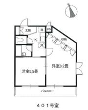 パストラルマンションMⅢの間取り画像