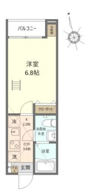 エクセラン仲六郷の間取り画像