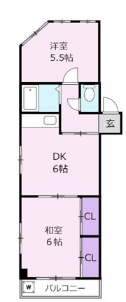 白坂ハイムの間取り画像