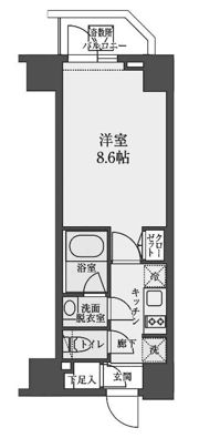 S-RESIDENCE清澄白河の間取り画像