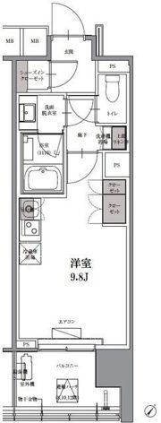 SKナインティ門前仲町の間取り画像
