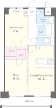 チェスナット 西大島の間取り画像