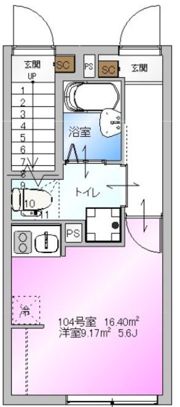Reberty鵜の木の間取り画像