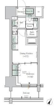 ONE ROOF RESIDENCE TAMACHIの間取り画像