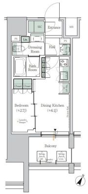 ONE ROOF RESIDENCE TAMACHIの間取り画像