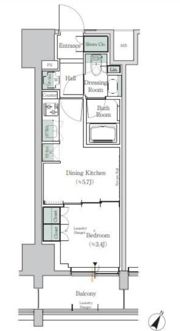ONE ROOF RESIDENCE TAMACHIの間取り画像