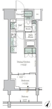 ONE ROOF RESIDENCE TAMACHIの間取り画像
