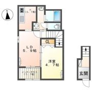 仮）館林市朝日町新築アパートの間取り画像