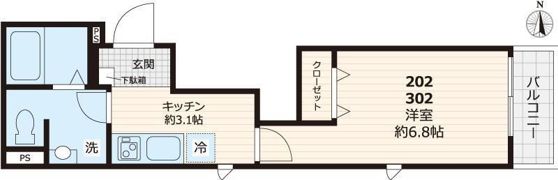 フィカーサ三ノ輪の間取り画像
