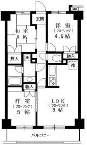 ロイヤルマリーンハイムの間取り画像