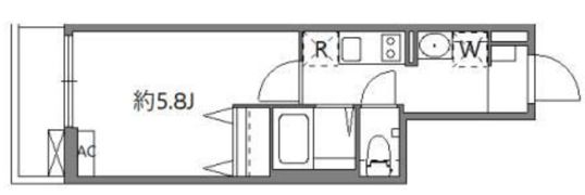 ラグゼフラット東六郷の間取り画像