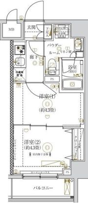 ガリシア亀戸の間取り画像
