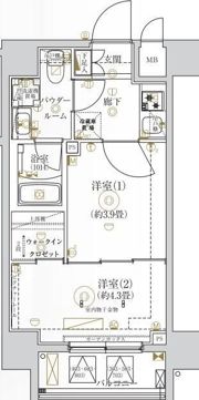 ガリシア亀戸の間取り画像