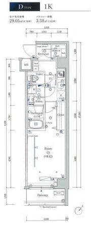 スカイコートヴィスタ隅田公園の間取り画像