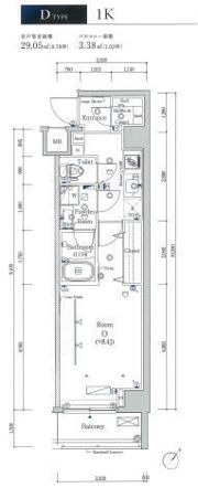 スカイコートヴィスタ隅田公園の間取り画像