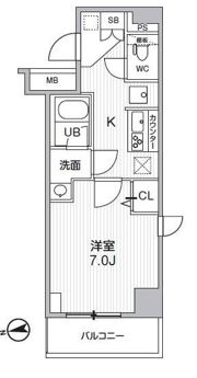 HF曳舟レジデンスの間取り画像