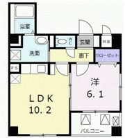 アウラ 新御徒町の間取り画像