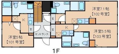 クラヴィール上野田原町の間取り画像